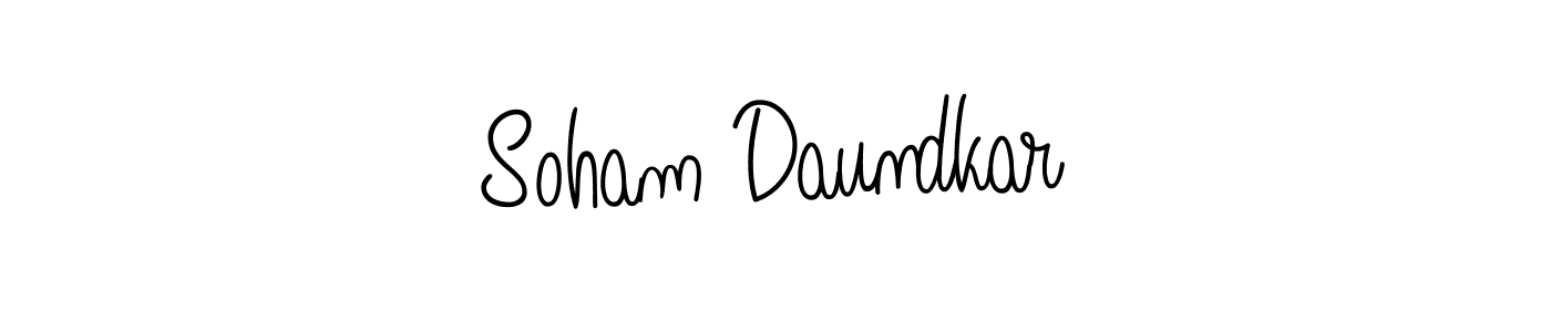 How to Draw Soham Daundkar signature style? Angelique-Rose-font-FFP is a latest design signature styles for name Soham Daundkar. Soham Daundkar signature style 5 images and pictures png