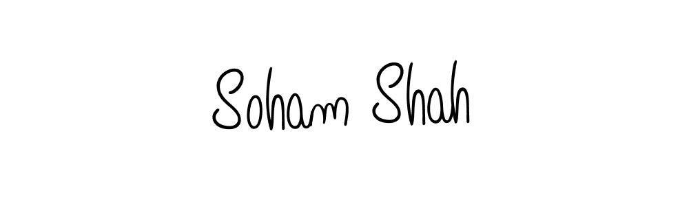 Soham Shah stylish signature style. Best Handwritten Sign (Angelique-Rose-font-FFP) for my name. Handwritten Signature Collection Ideas for my name Soham Shah. Soham Shah signature style 5 images and pictures png