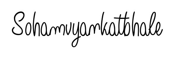 Generate high-definition signature styles for Sohamvyankatbhale. The Angelique-Rose-font-FFP typeface ensures crisp legibility and sophisticated design. Sohamvyankatbhale signature style 5 images and pictures png