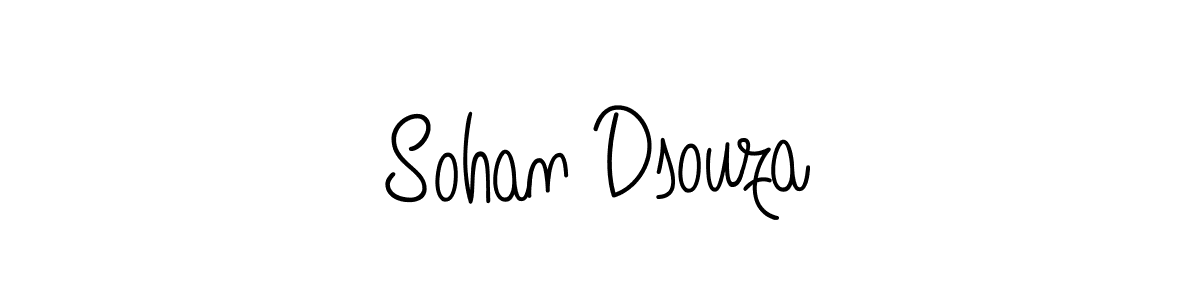 The best way (Angelique-Rose-font-FFP) to make a short signature is to pick only two or three words in your name. The name Sohan Dsouza include a total of six letters. For converting this name. Sohan Dsouza signature style 5 images and pictures png