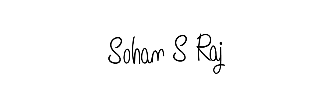 You should practise on your own different ways (Angelique-Rose-font-FFP) to write your name (Sohan S Raj) in signature. don't let someone else do it for you. Sohan S Raj signature style 5 images and pictures png