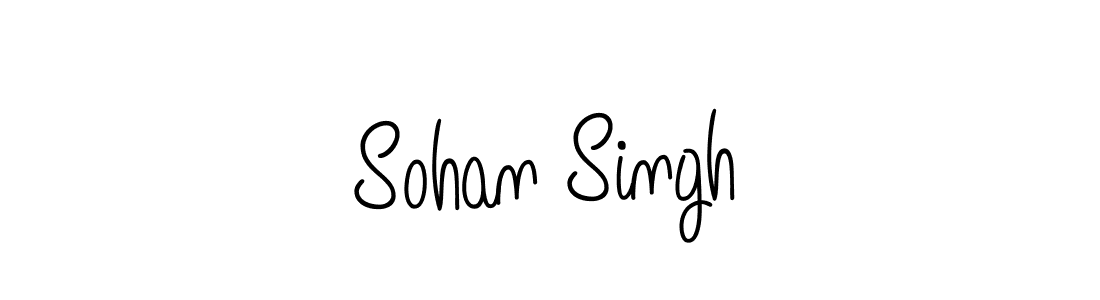 Use a signature maker to create a handwritten signature online. With this signature software, you can design (Angelique-Rose-font-FFP) your own signature for name Sohan Singh. Sohan Singh signature style 5 images and pictures png