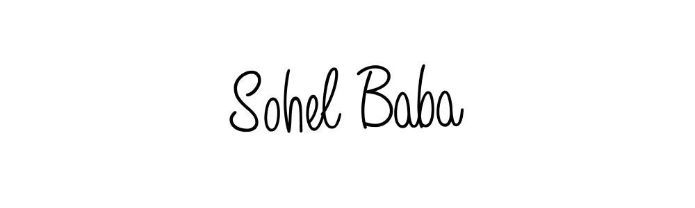 Sohel Baba stylish signature style. Best Handwritten Sign (Angelique-Rose-font-FFP) for my name. Handwritten Signature Collection Ideas for my name Sohel Baba. Sohel Baba signature style 5 images and pictures png