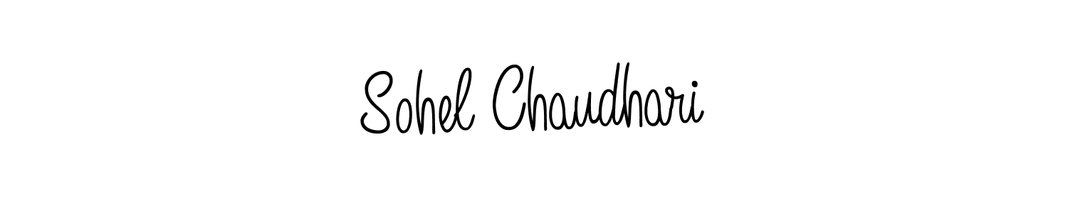 Design your own signature with our free online signature maker. With this signature software, you can create a handwritten (Angelique-Rose-font-FFP) signature for name Sohel Chaudhari. Sohel Chaudhari signature style 5 images and pictures png