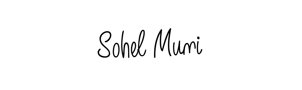 Design your own signature with our free online signature maker. With this signature software, you can create a handwritten (Angelique-Rose-font-FFP) signature for name Sohel Muni. Sohel Muni signature style 5 images and pictures png
