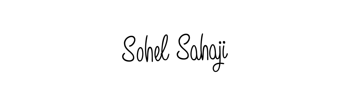 The best way (Angelique-Rose-font-FFP) to make a short signature is to pick only two or three words in your name. The name Sohel Sahaji include a total of six letters. For converting this name. Sohel Sahaji signature style 5 images and pictures png