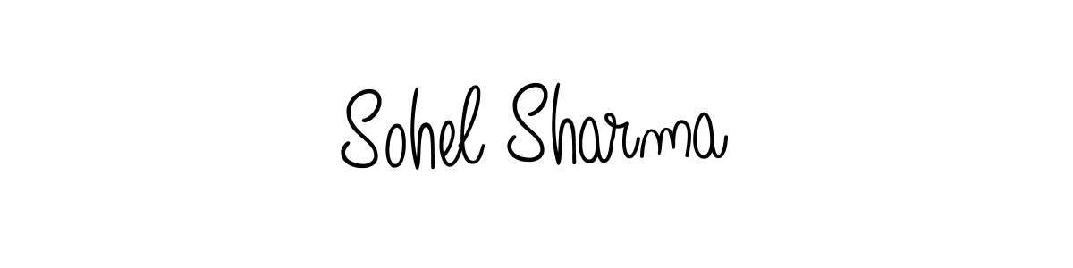 You should practise on your own different ways (Angelique-Rose-font-FFP) to write your name (Sohel Sharma) in signature. don't let someone else do it for you. Sohel Sharma signature style 5 images and pictures png