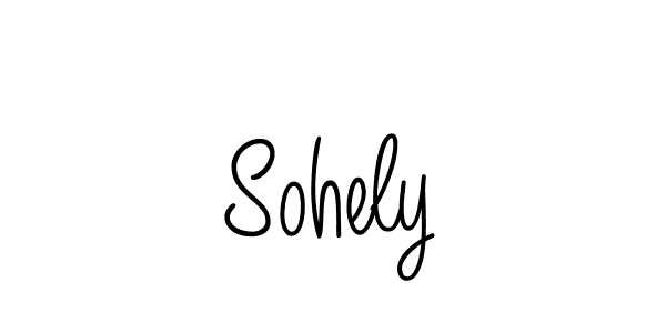 You should practise on your own different ways (Angelique-Rose-font-FFP) to write your name (Sohely) in signature. don't let someone else do it for you. Sohely signature style 5 images and pictures png