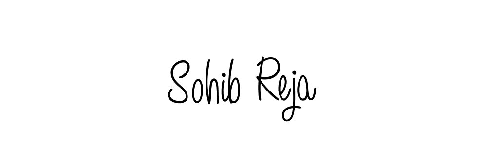 The best way (Angelique-Rose-font-FFP) to make a short signature is to pick only two or three words in your name. The name Sohib Reja include a total of six letters. For converting this name. Sohib Reja signature style 5 images and pictures png