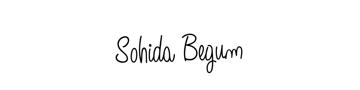 How to make Sohida Begum name signature. Use Angelique-Rose-font-FFP style for creating short signs online. This is the latest handwritten sign. Sohida Begum signature style 5 images and pictures png