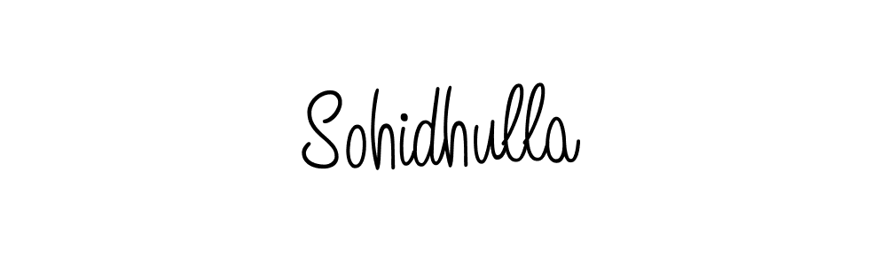 Use a signature maker to create a handwritten signature online. With this signature software, you can design (Angelique-Rose-font-FFP) your own signature for name Sohidhulla. Sohidhulla signature style 5 images and pictures png