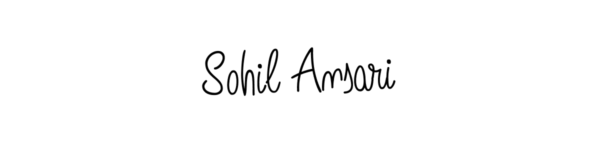 Make a beautiful signature design for name Sohil Ansari. With this signature (Angelique-Rose-font-FFP) style, you can create a handwritten signature for free. Sohil Ansari signature style 5 images and pictures png