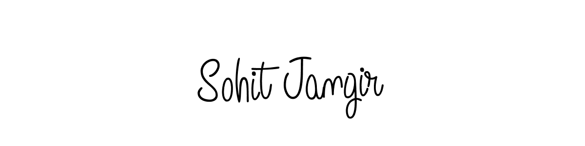 How to make Sohit Jangir name signature. Use Angelique-Rose-font-FFP style for creating short signs online. This is the latest handwritten sign. Sohit Jangir signature style 5 images and pictures png