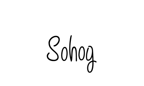 Use a signature maker to create a handwritten signature online. With this signature software, you can design (Angelique-Rose-font-FFP) your own signature for name Sohog. Sohog signature style 5 images and pictures png