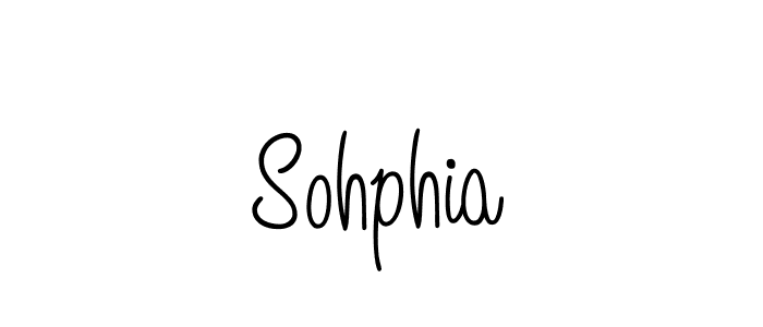 Make a beautiful signature design for name Sohphia. With this signature (Angelique-Rose-font-FFP) style, you can create a handwritten signature for free. Sohphia signature style 5 images and pictures png