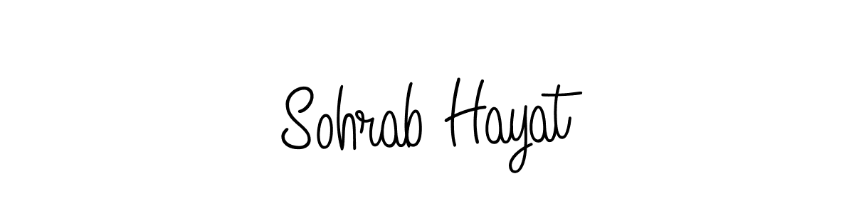 Also we have Sohrab Hayat name is the best signature style. Create professional handwritten signature collection using Angelique-Rose-font-FFP autograph style. Sohrab Hayat signature style 5 images and pictures png