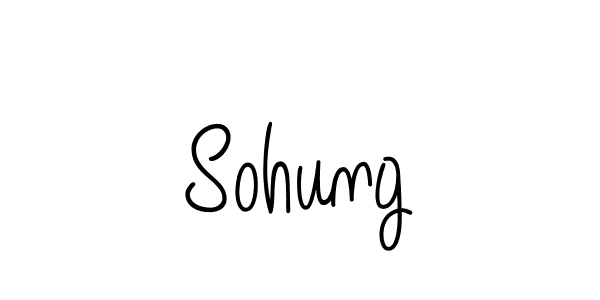 Make a beautiful signature design for name Sohung. Use this online signature maker to create a handwritten signature for free. Sohung signature style 5 images and pictures png
