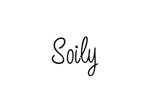 You should practise on your own different ways (Angelique-Rose-font-FFP) to write your name (Soily) in signature. don't let someone else do it for you. Soily signature style 5 images and pictures png