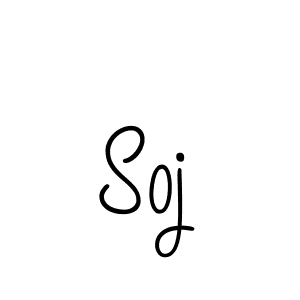 Use a signature maker to create a handwritten signature online. With this signature software, you can design (Angelique-Rose-font-FFP) your own signature for name Soj. Soj signature style 5 images and pictures png