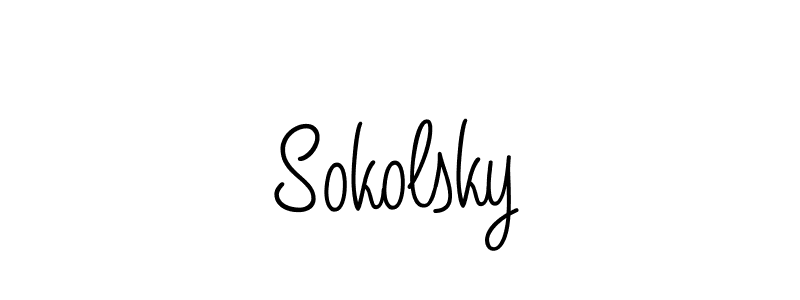 How to make Sokolsky signature? Angelique-Rose-font-FFP is a professional autograph style. Create handwritten signature for Sokolsky name. Sokolsky signature style 5 images and pictures png