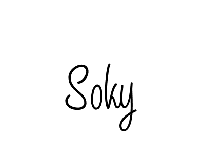 Also we have Soky name is the best signature style. Create professional handwritten signature collection using Angelique-Rose-font-FFP autograph style. Soky signature style 5 images and pictures png