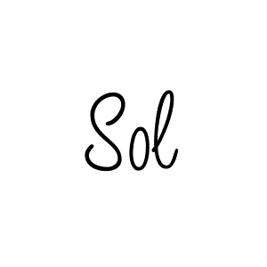 Create a beautiful signature design for name Sol. With this signature (Angelique-Rose-font-FFP) fonts, you can make a handwritten signature for free. Sol signature style 5 images and pictures png