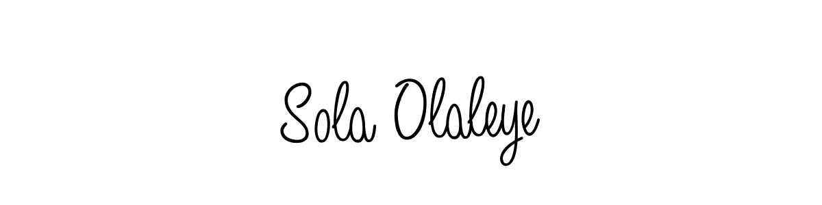 Once you've used our free online signature maker to create your best signature Angelique-Rose-font-FFP style, it's time to enjoy all of the benefits that Sola Olaleye name signing documents. Sola Olaleye signature style 5 images and pictures png