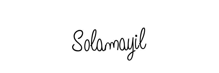 You should practise on your own different ways (Angelique-Rose-font-FFP) to write your name (Solamayil) in signature. don't let someone else do it for you. Solamayil signature style 5 images and pictures png