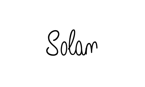 You should practise on your own different ways (Angelique-Rose-font-FFP) to write your name (Solan) in signature. don't let someone else do it for you. Solan signature style 5 images and pictures png