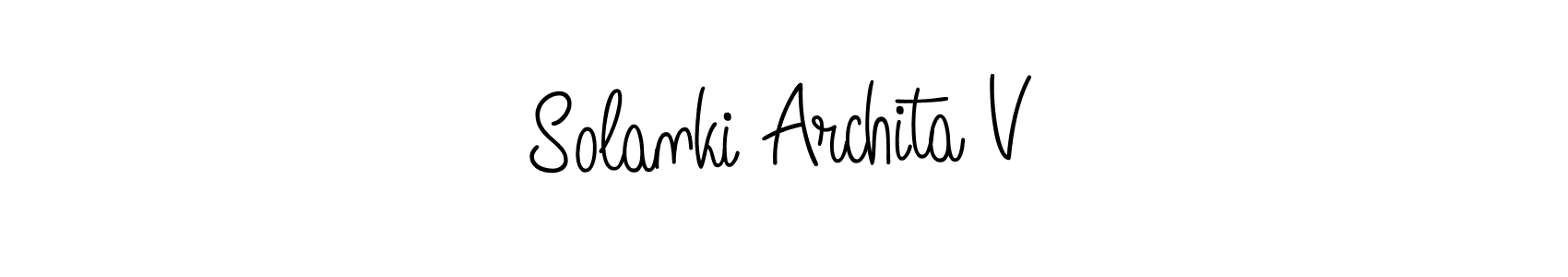 How to make Solanki Archita V signature? Angelique-Rose-font-FFP is a professional autograph style. Create handwritten signature for Solanki Archita V name. Solanki Archita V signature style 5 images and pictures png