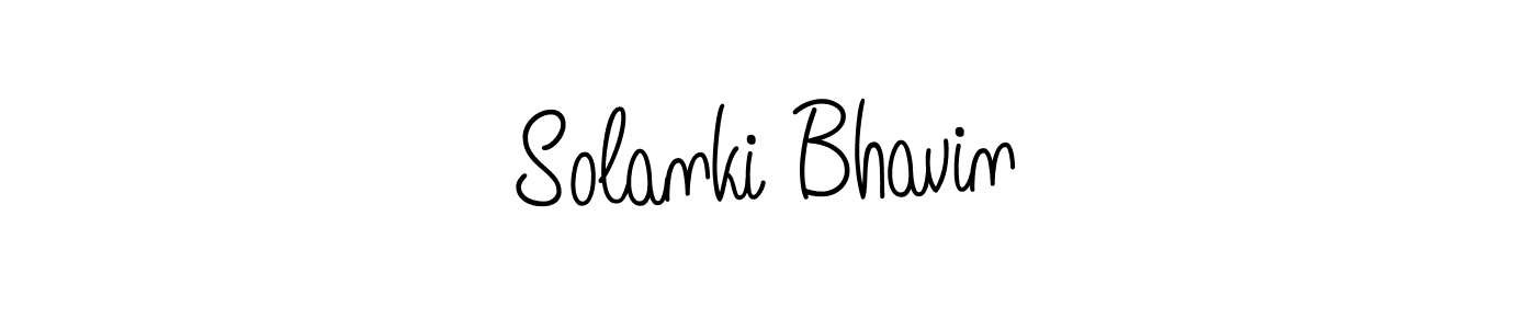 Design your own signature with our free online signature maker. With this signature software, you can create a handwritten (Angelique-Rose-font-FFP) signature for name Solanki Bhavin. Solanki Bhavin signature style 5 images and pictures png