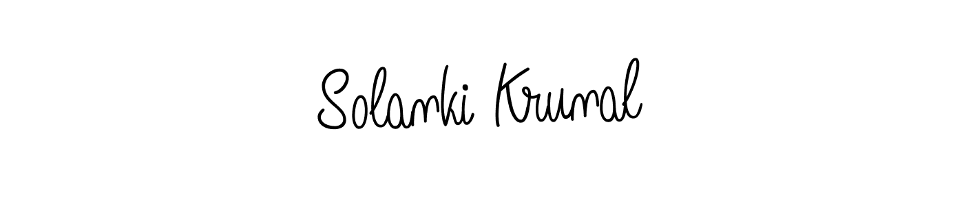 It looks lik you need a new signature style for name Solanki Krunal. Design unique handwritten (Angelique-Rose-font-FFP) signature with our free signature maker in just a few clicks. Solanki Krunal signature style 5 images and pictures png