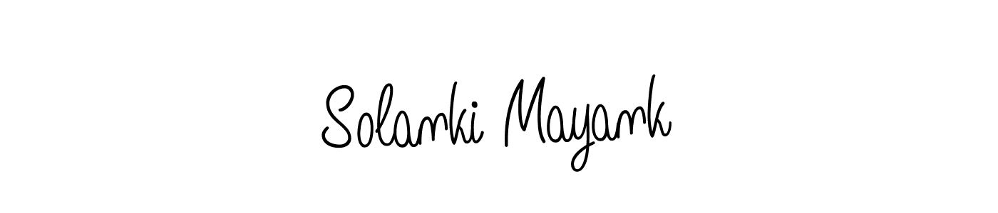 Also we have Solanki Mayank name is the best signature style. Create professional handwritten signature collection using Angelique-Rose-font-FFP autograph style. Solanki Mayank signature style 5 images and pictures png