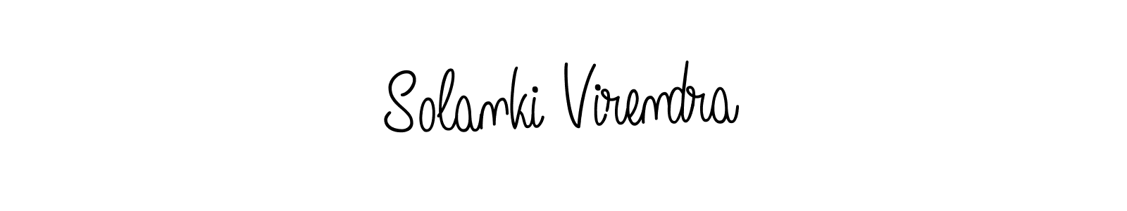 The best way (Angelique-Rose-font-FFP) to make a short signature is to pick only two or three words in your name. The name Solanki Virendra include a total of six letters. For converting this name. Solanki Virendra signature style 5 images and pictures png