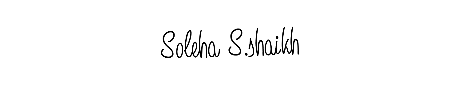Check out images of Autograph of Soleha S.shaikh name. Actor Soleha S.shaikh Signature Style. Angelique-Rose-font-FFP is a professional sign style online. Soleha S.shaikh signature style 5 images and pictures png