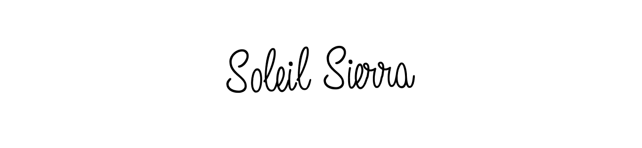 The best way (Angelique-Rose-font-FFP) to make a short signature is to pick only two or three words in your name. The name Soleil Sierra include a total of six letters. For converting this name. Soleil Sierra signature style 5 images and pictures png