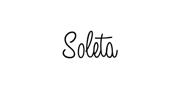 How to make Soleta signature? Angelique-Rose-font-FFP is a professional autograph style. Create handwritten signature for Soleta name. Soleta signature style 5 images and pictures png