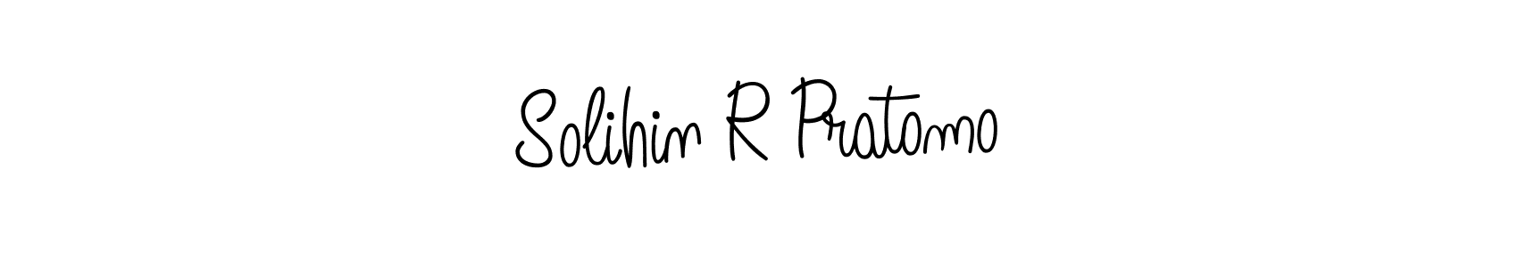 Create a beautiful signature design for name Solihin R Pratomo. With this signature (Angelique-Rose-font-FFP) fonts, you can make a handwritten signature for free. Solihin R Pratomo signature style 5 images and pictures png