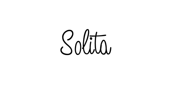 Design your own signature with our free online signature maker. With this signature software, you can create a handwritten (Angelique-Rose-font-FFP) signature for name Solita. Solita signature style 5 images and pictures png