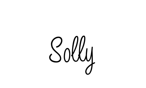 You should practise on your own different ways (Angelique-Rose-font-FFP) to write your name (Solly) in signature. don't let someone else do it for you. Solly signature style 5 images and pictures png