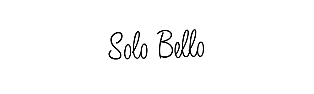 Create a beautiful signature design for name Solo Bello. With this signature (Angelique-Rose-font-FFP) fonts, you can make a handwritten signature for free. Solo Bello signature style 5 images and pictures png