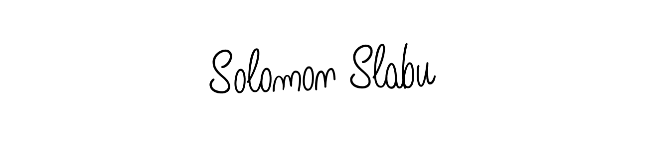 You should practise on your own different ways (Angelique-Rose-font-FFP) to write your name (Solomon Slabu) in signature. don't let someone else do it for you. Solomon Slabu signature style 5 images and pictures png