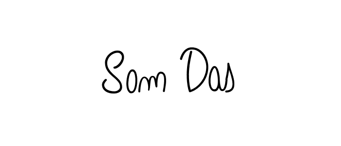 Use a signature maker to create a handwritten signature online. With this signature software, you can design (Angelique-Rose-font-FFP) your own signature for name Som Das. Som Das signature style 5 images and pictures png