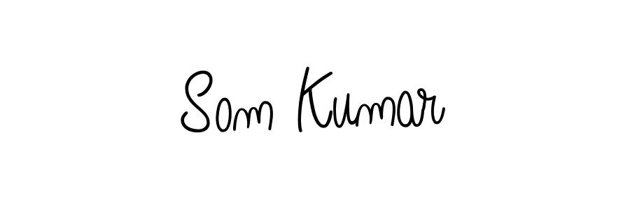 Som Kumar stylish signature style. Best Handwritten Sign (Angelique-Rose-font-FFP) for my name. Handwritten Signature Collection Ideas for my name Som Kumar. Som Kumar signature style 5 images and pictures png