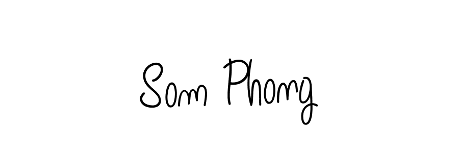 Use a signature maker to create a handwritten signature online. With this signature software, you can design (Angelique-Rose-font-FFP) your own signature for name Som Phong. Som Phong signature style 5 images and pictures png