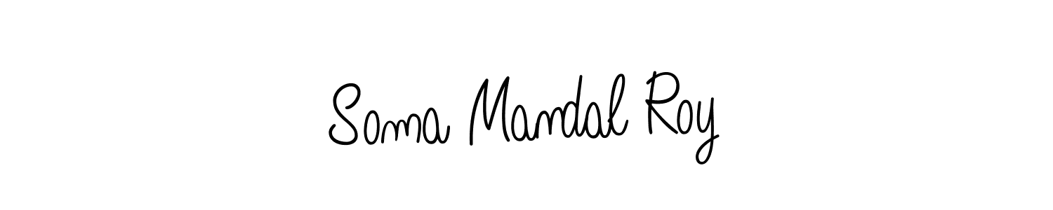 How to make Soma Mandal Roy signature? Angelique-Rose-font-FFP is a professional autograph style. Create handwritten signature for Soma Mandal Roy name. Soma Mandal Roy signature style 5 images and pictures png