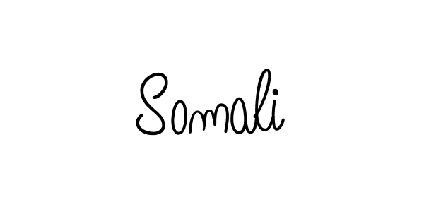 You should practise on your own different ways (Angelique-Rose-font-FFP) to write your name (Somali) in signature. don't let someone else do it for you. Somali signature style 5 images and pictures png