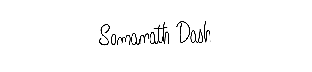 How to make Somanath Dash name signature. Use Angelique-Rose-font-FFP style for creating short signs online. This is the latest handwritten sign. Somanath Dash signature style 5 images and pictures png
