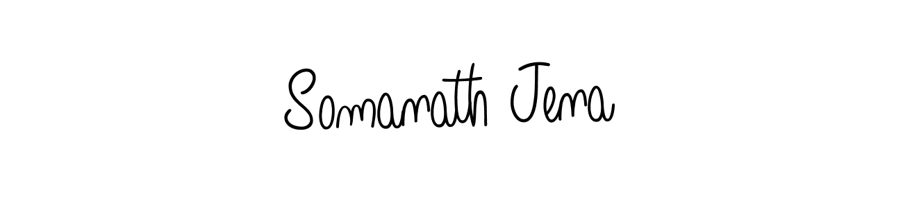 The best way (Angelique-Rose-font-FFP) to make a short signature is to pick only two or three words in your name. The name Somanath Jena include a total of six letters. For converting this name. Somanath Jena signature style 5 images and pictures png