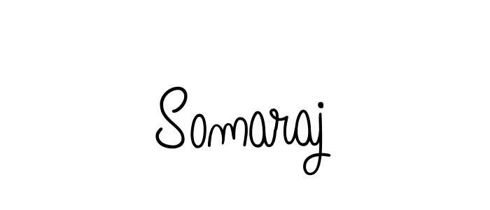 Use a signature maker to create a handwritten signature online. With this signature software, you can design (Angelique-Rose-font-FFP) your own signature for name Somaraj. Somaraj signature style 5 images and pictures png